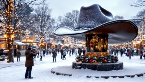 Giant Cowboy Hat Statue Townsquare