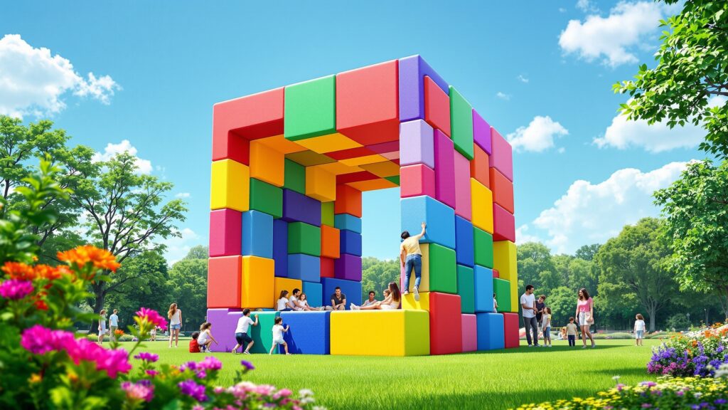 Giant Cube Seat-Park