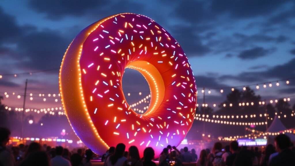 Giant Donut at Festival