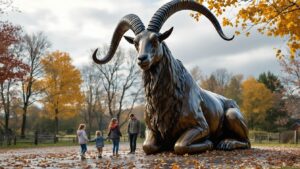 Giant Goat Statue-Park