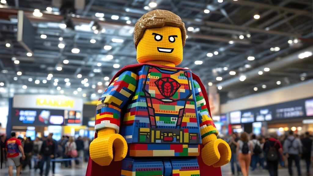 Giant Lego Statue convention