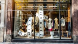 Giant Measuring Tape Prop Shop Window