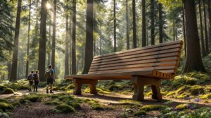 Giant Park Bench-Forest