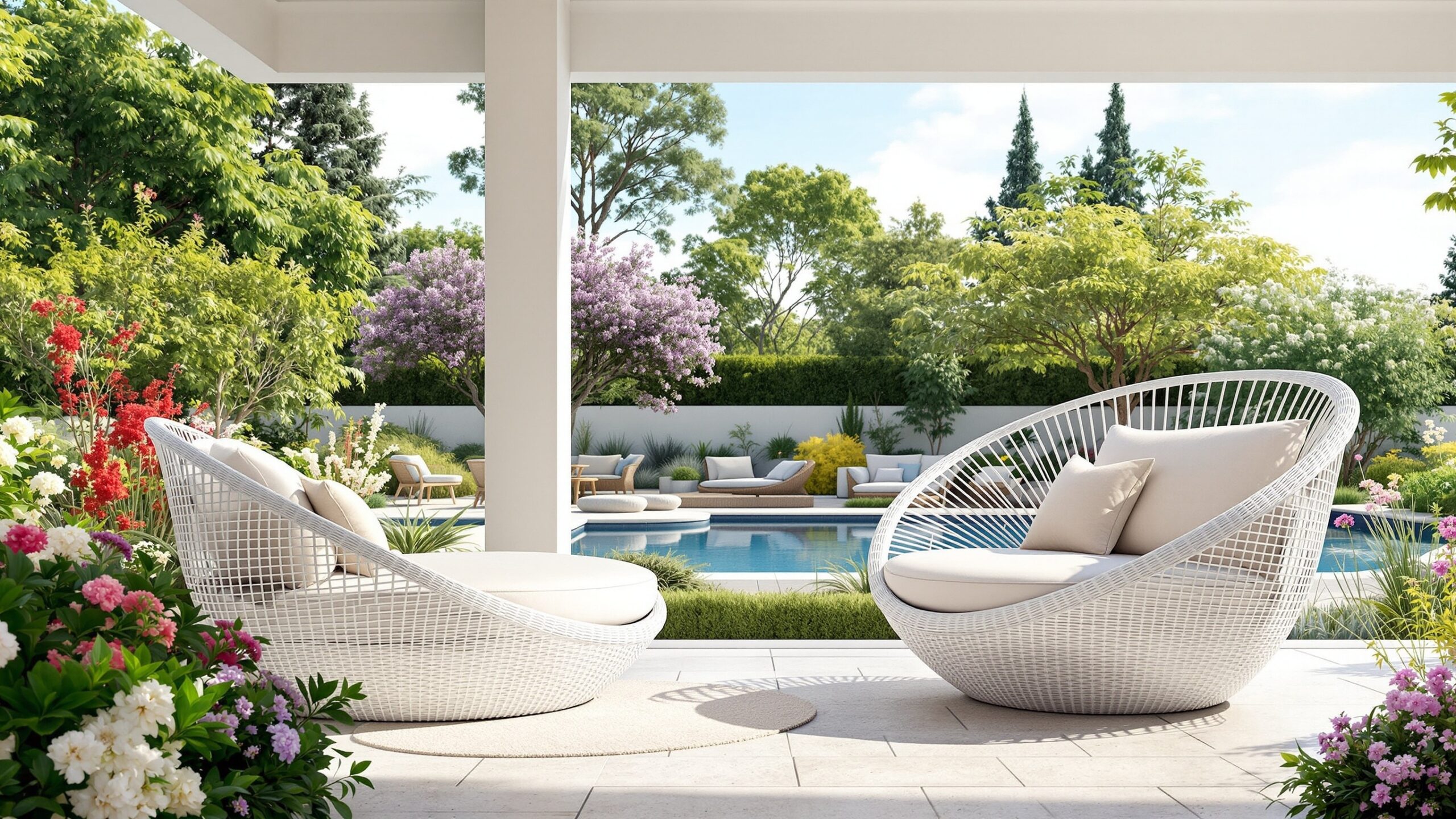 Concept directions for curved patio lounge chairs