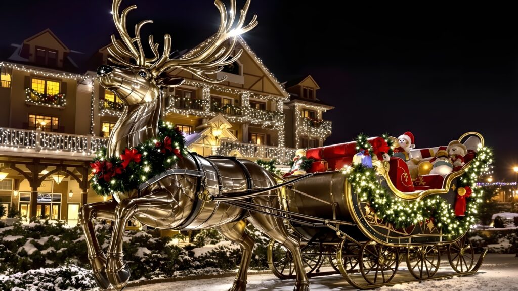 Giant Reindeer Statue-Lodge