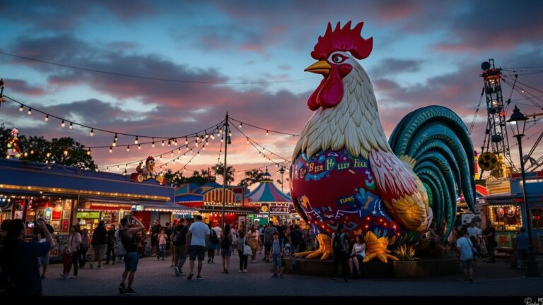 Giant Rooster Statue-Carnival