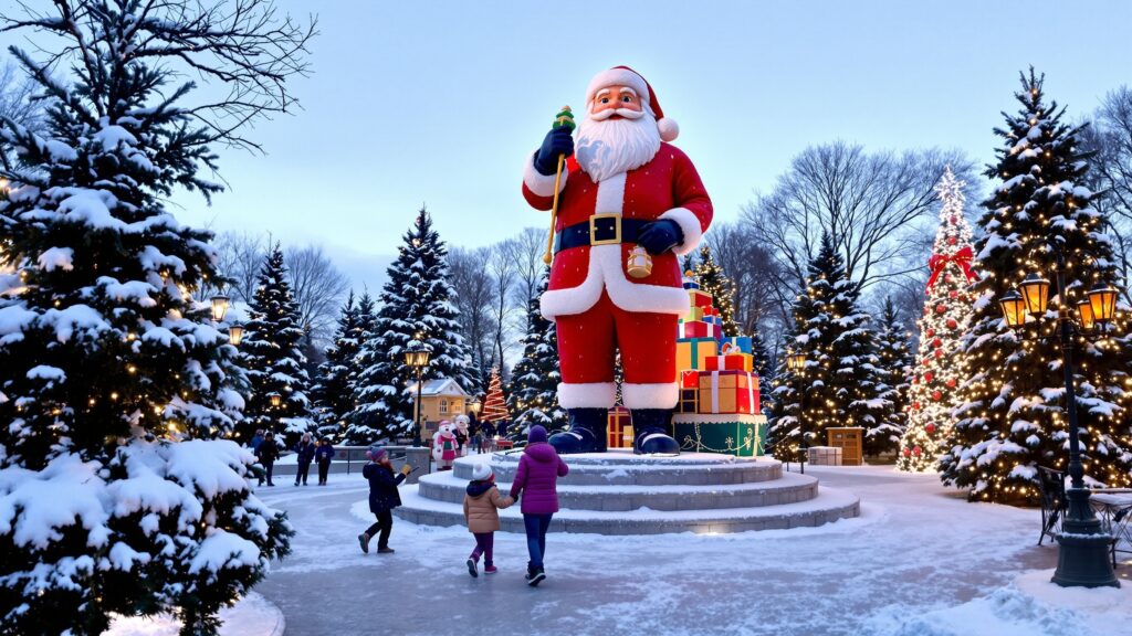 Giant Santa Statue-Plaza