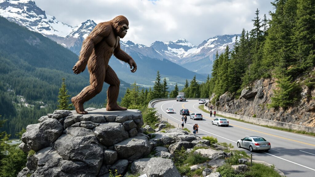 Giant Sasquatch Statue roadside