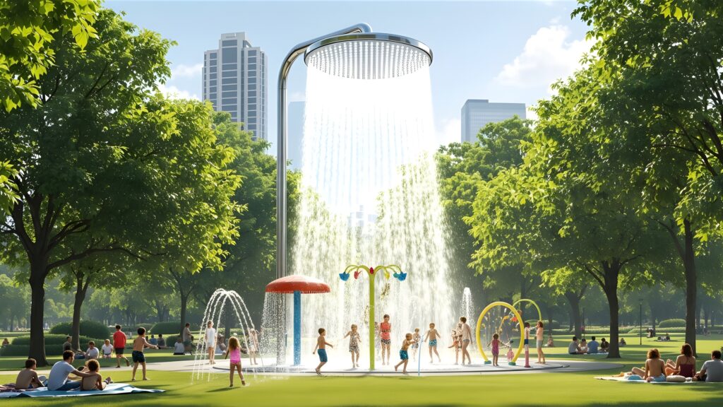 Giant Showerhead Prop Splashpad