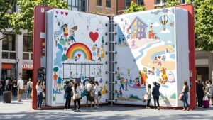 Giant Three-Ring Binder Prop Reading Fair