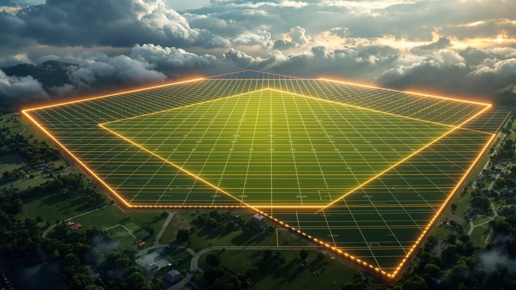 How Big is a Square Mile - Football Field Overlays