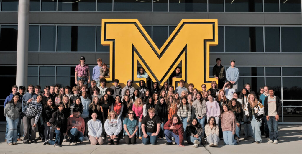 Malakoff High School Giant Metal Letter with Senior Class