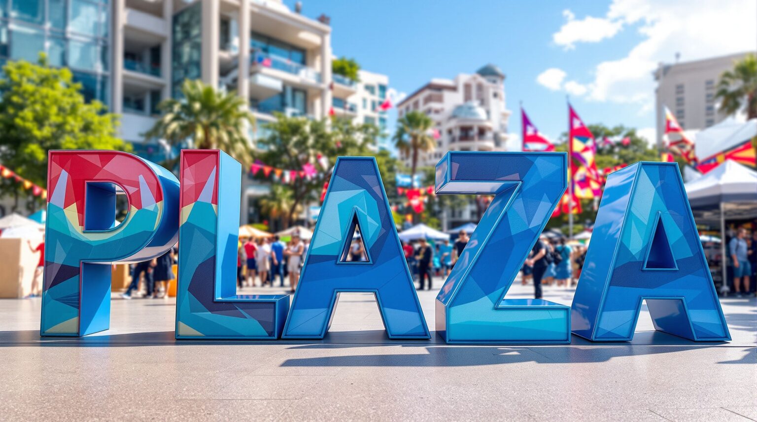 Outdoor Giant Aluminum Letters for Festivals and Events - WhiteClouds