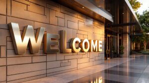 Brushed Aluminum Letters for Hotel and Resort Branding