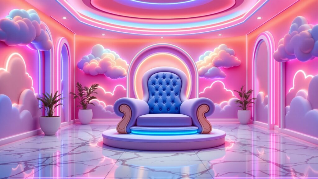 Cartoon-Inspired Thrones playroom