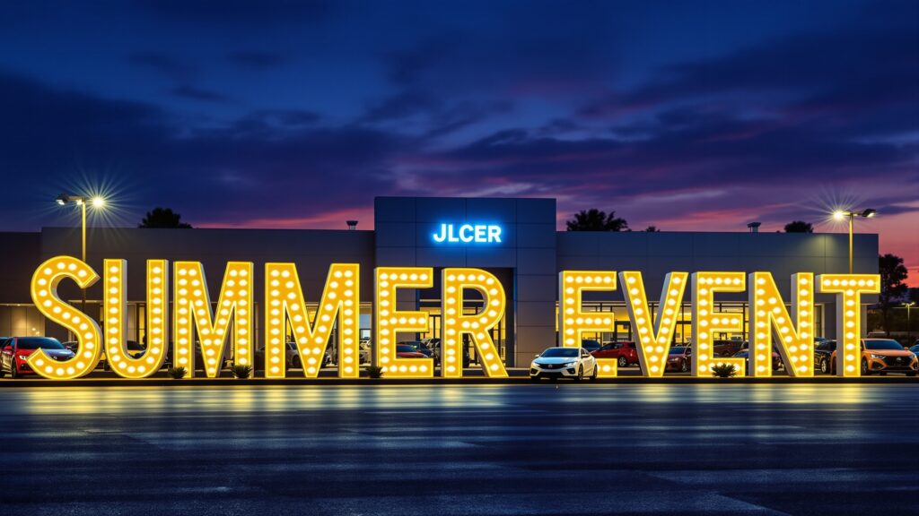 Foam Letters for Car Dealership Promotions