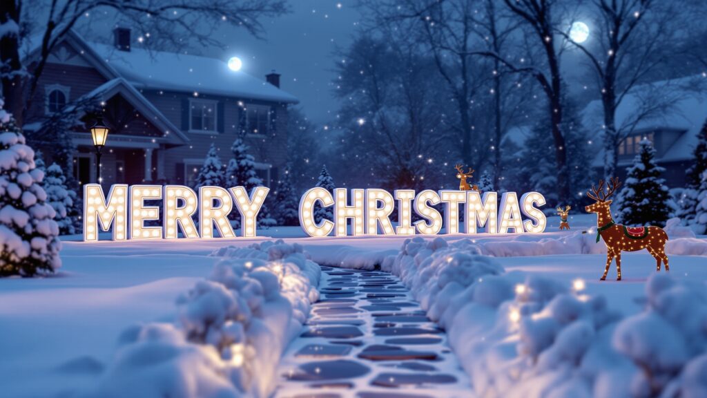 Foam Letters for Christmas Displays Merry Christmas