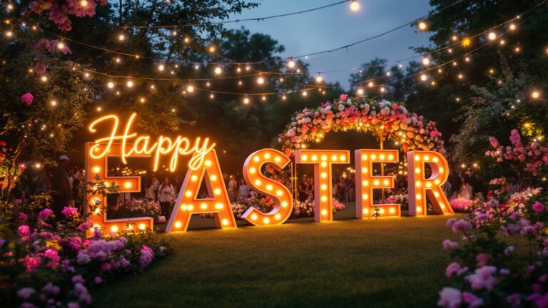 Foam Letters for Easter Celebrations