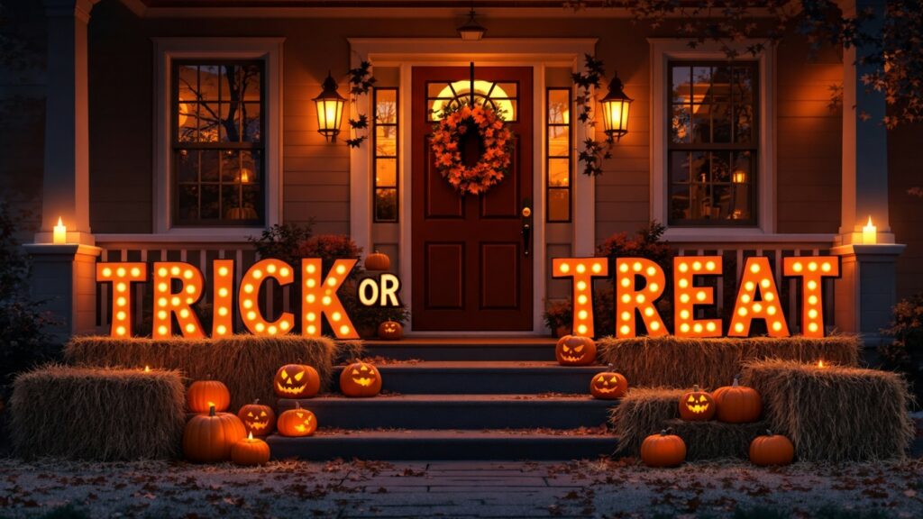 Foam Letters for Halloween Decor Trick or Treat