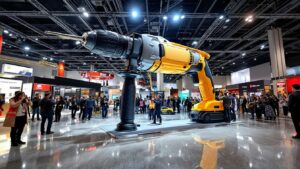 Giant Cordless Drill Prop trade show