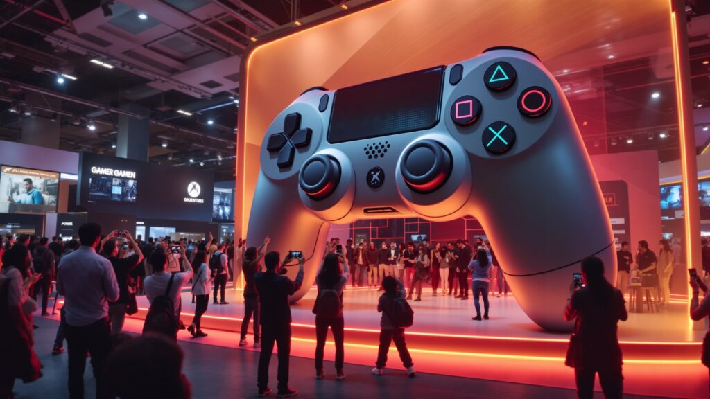 Giant Game Console Controller Prop convention