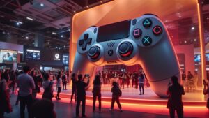 Giant Game Console Controller Prop convention