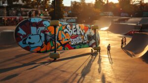 Giant Skateboard Prop