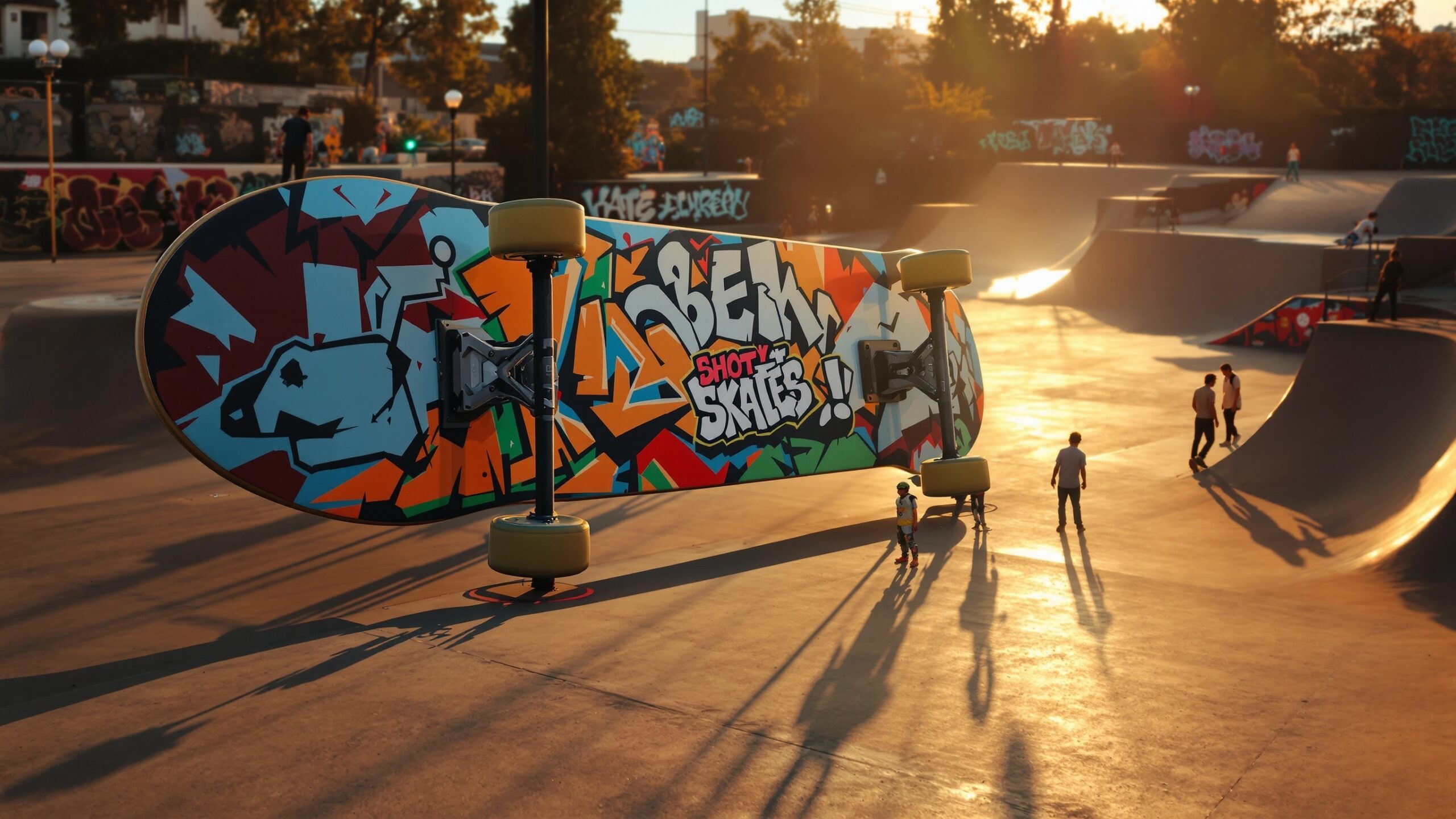 Concept for a graphic giant skateboard display