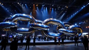 Giant Steel Chains Prop tradeshow