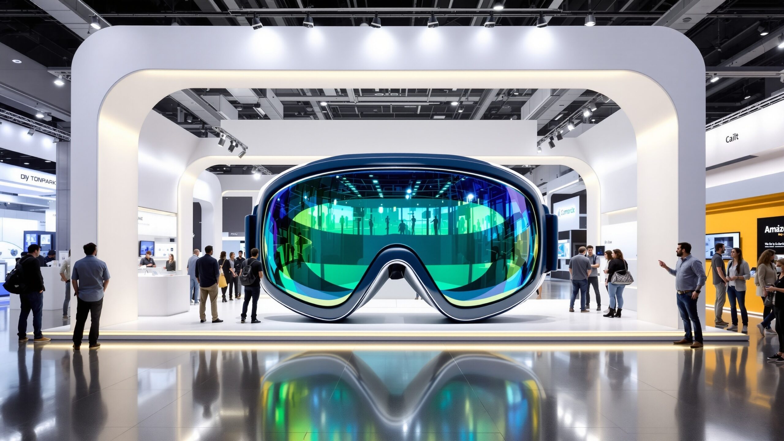 Concept for a giant ski-goggle display