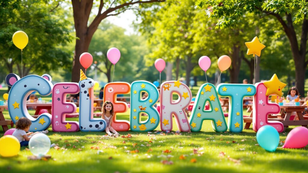 Playful Foam Letters for Children’s Parties