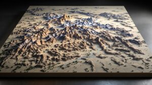 3D Topographic Map of Boulder CO