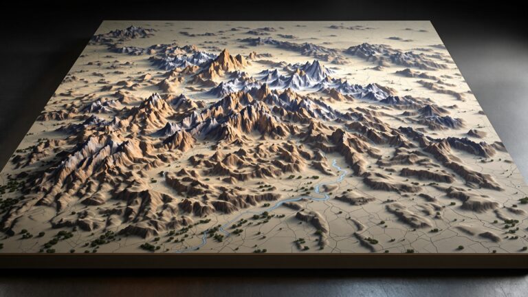3D Topographic Map of Boulder CO