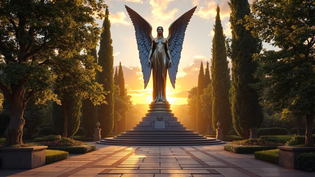 How Big is a Garden Statue - Angel