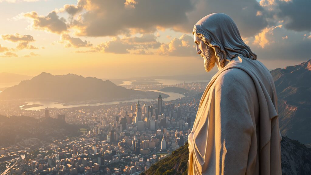 How Big is a Religious Statue Jesus