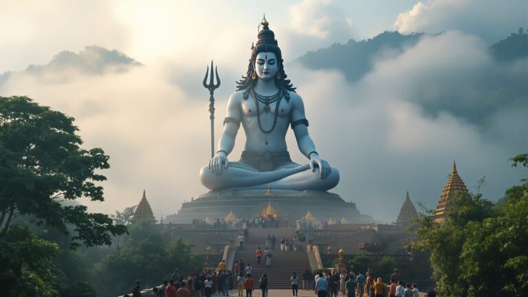 How Big is a Religious Statue Shiva
