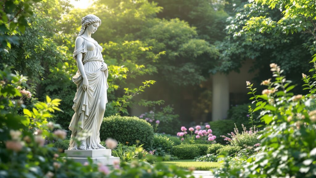 How big is a garden statue robe