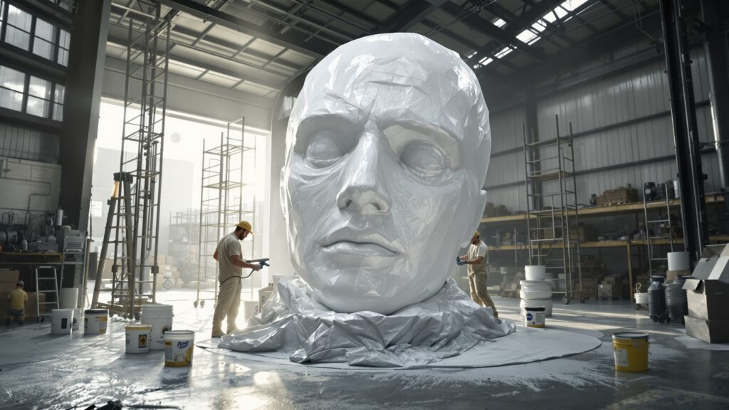 Painting and Airbrushing Large Statues