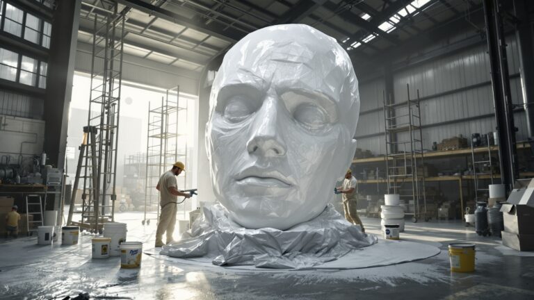 Painting and Airbrushing Large Statues