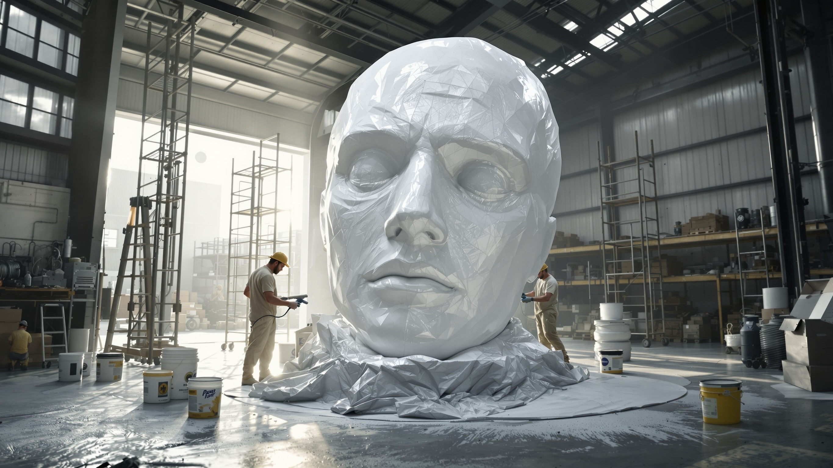Painting and Airbrushing Large Statues