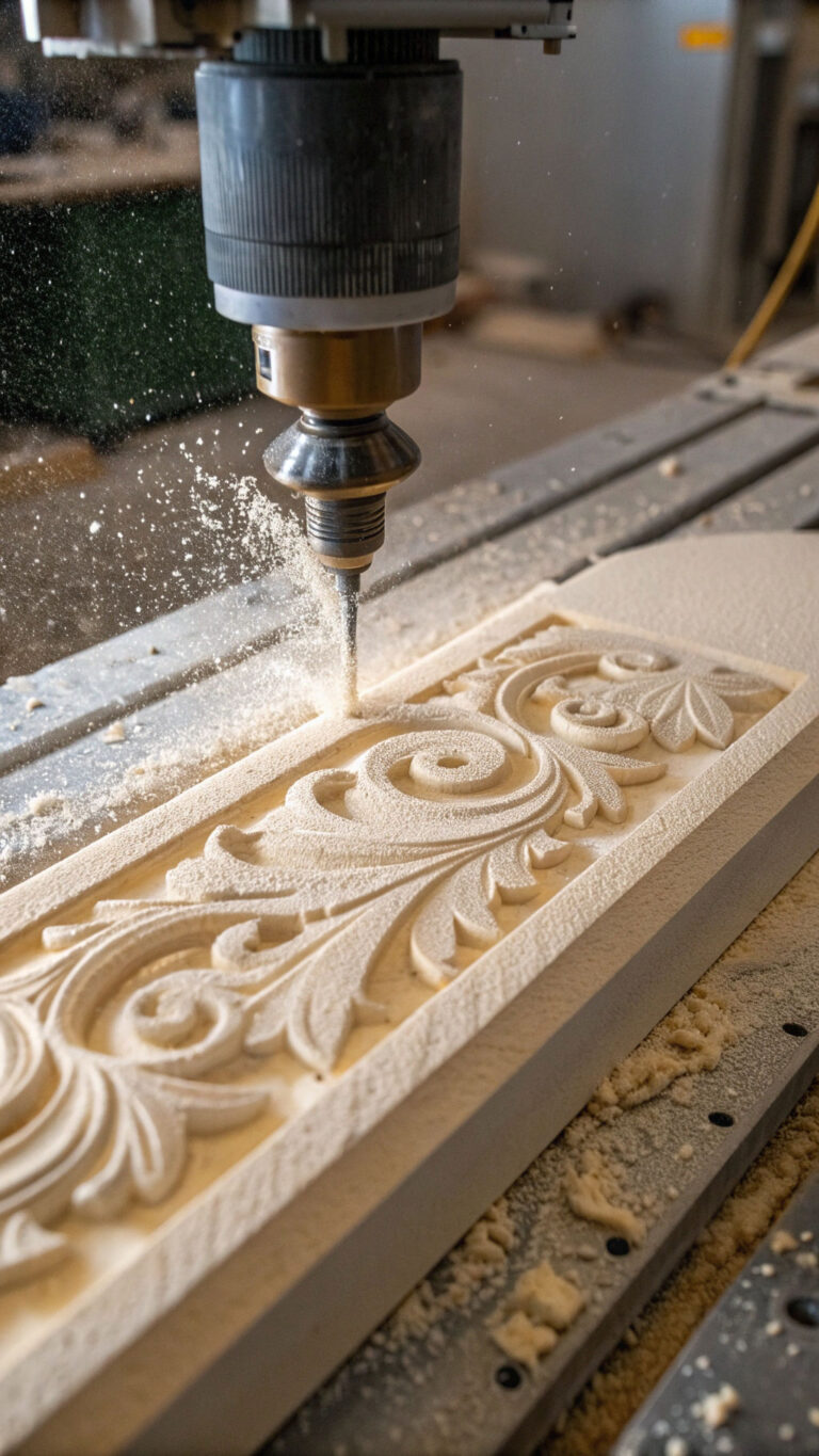 CNC decorative foam molding