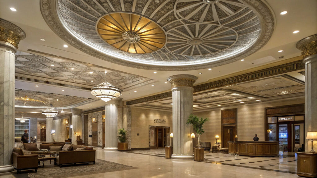 Hotel architectural decor fabrication