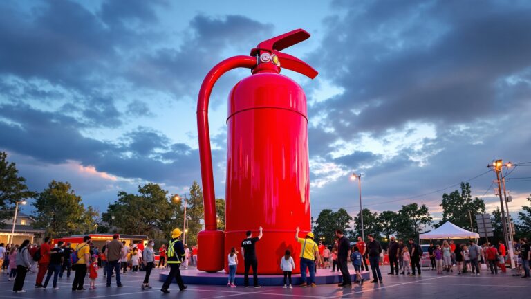 Giant Fire Extinguisher Prop