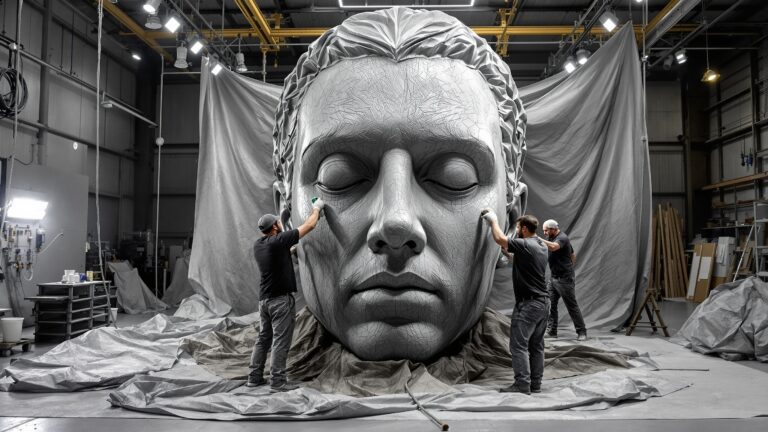 How Oversized Statues Are Fabricated Without Bronze