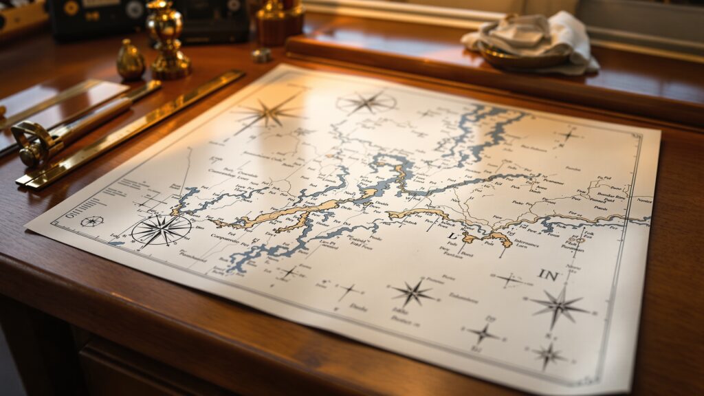 paper nautical chart