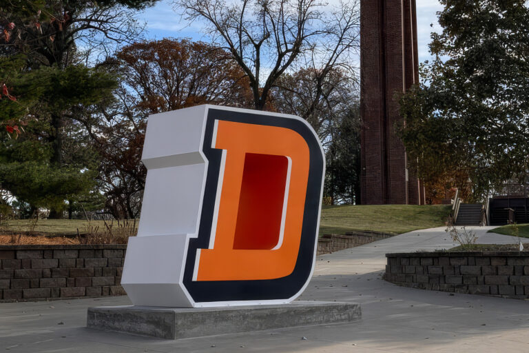 Duane University Campus Landmark Metal Letters