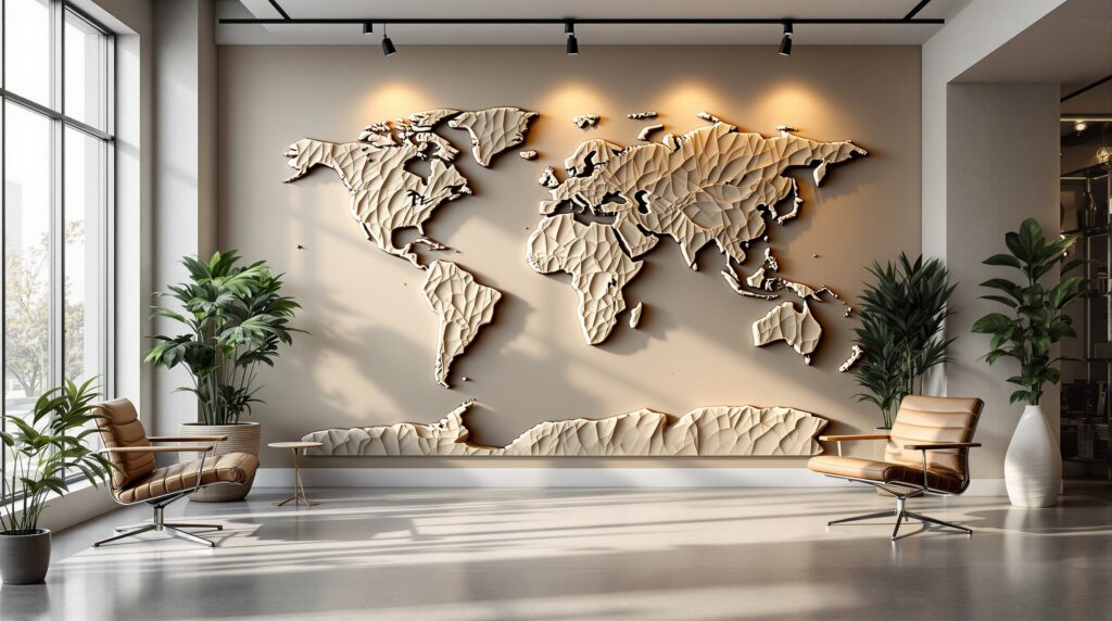 world relief map