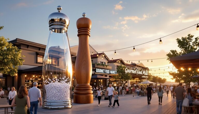 Giant Salt shaker and Pepper Mill Duo Prop