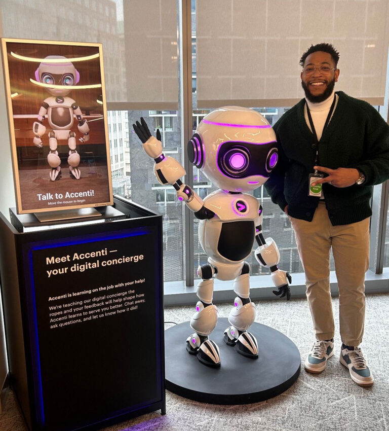 Custom illuminated 3D-printed mascot fabricated for AFS.