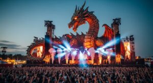 Fantasy Dragon Statues for Festivals